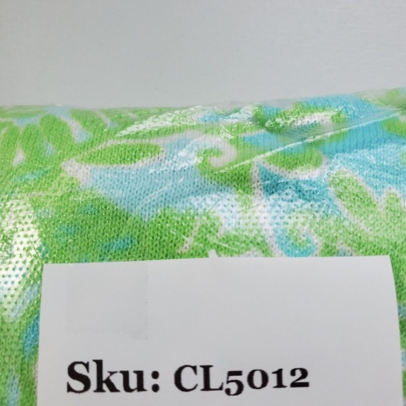 Lilly‎ Pulitzer Cardigan Womens S/M Green Waterfall Coverup Beach Resort READ - Picture 14 of 14